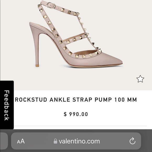 Valentino Garavani Rockstud ankle strap pump - Picture 7 of 8